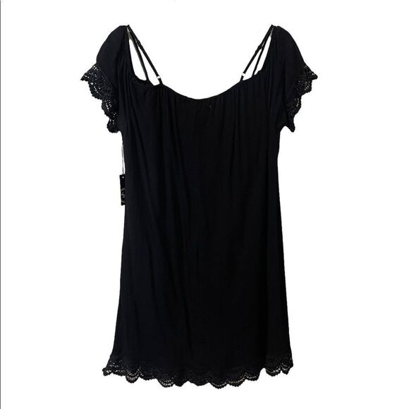 Liberty Love Dress Lace Eylelet Black Size Large - Picture 4 of 5